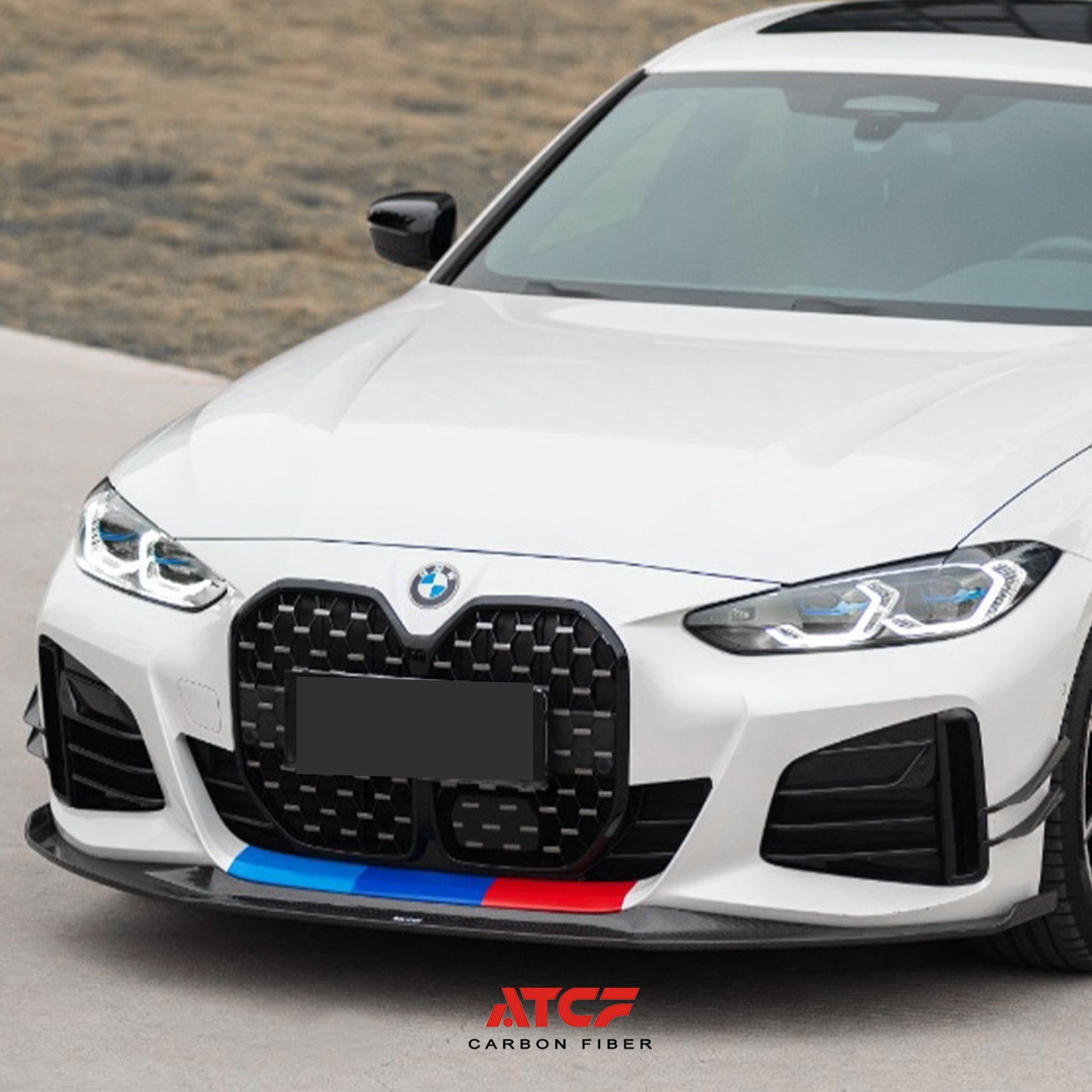 Labbro anteriore in fibra di carbonio per BMW G22 G23