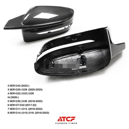 Calotte degli specchietti in fibra di carbonio per BMW G20 G22