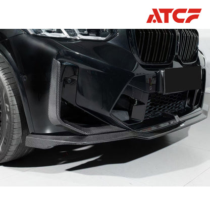 BMW F98 X4M LCI Carbon Fiber Front Flaps Corners