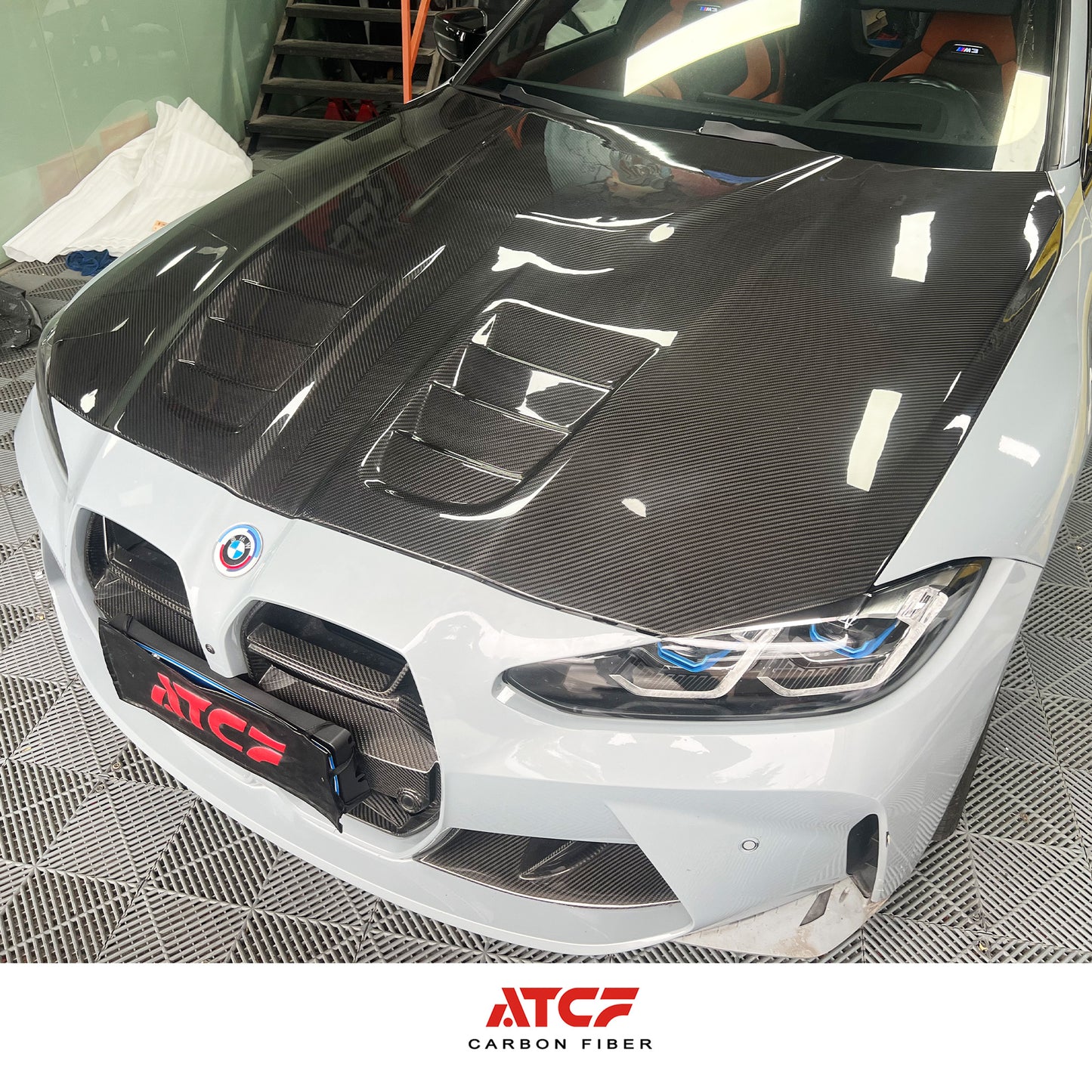 Cofano in fibra di carbonio stile G per BMW G80/G81/G82/G83