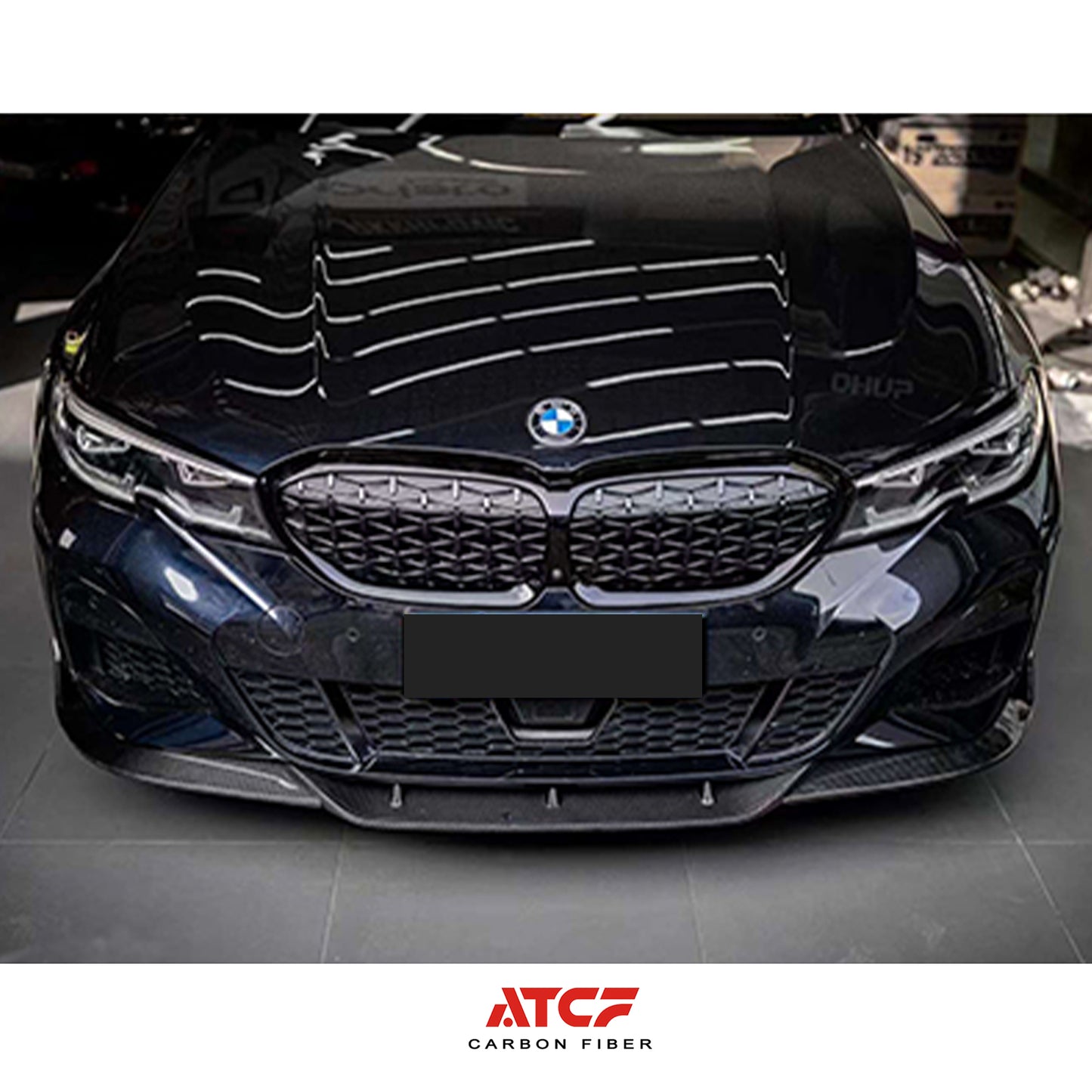 BMW G20 Pre LCI Front Lip V1  Carbon Fiber 3 Series 330i M340i