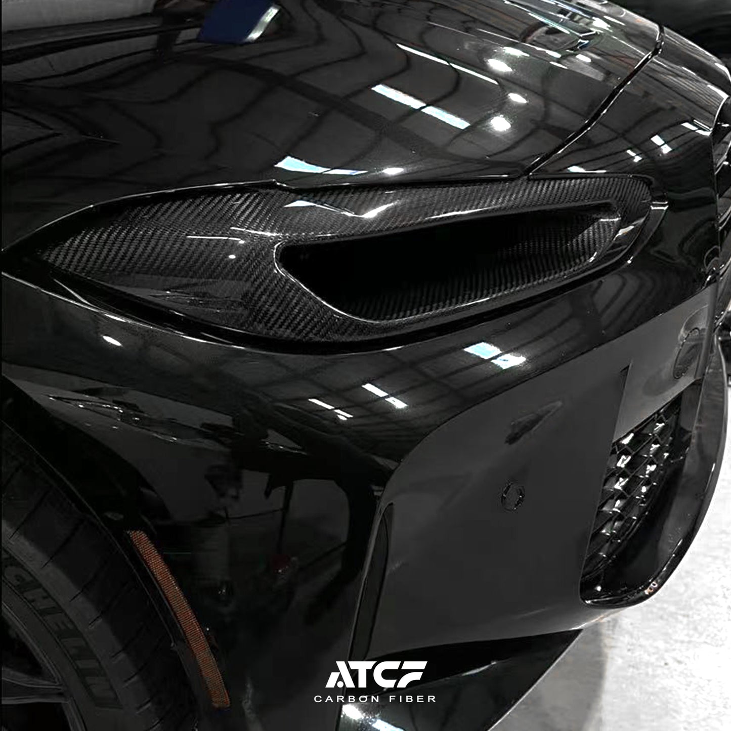 BMW G80 G82 M3M4Carbon Fiber  Headlight Delete Intake Duct