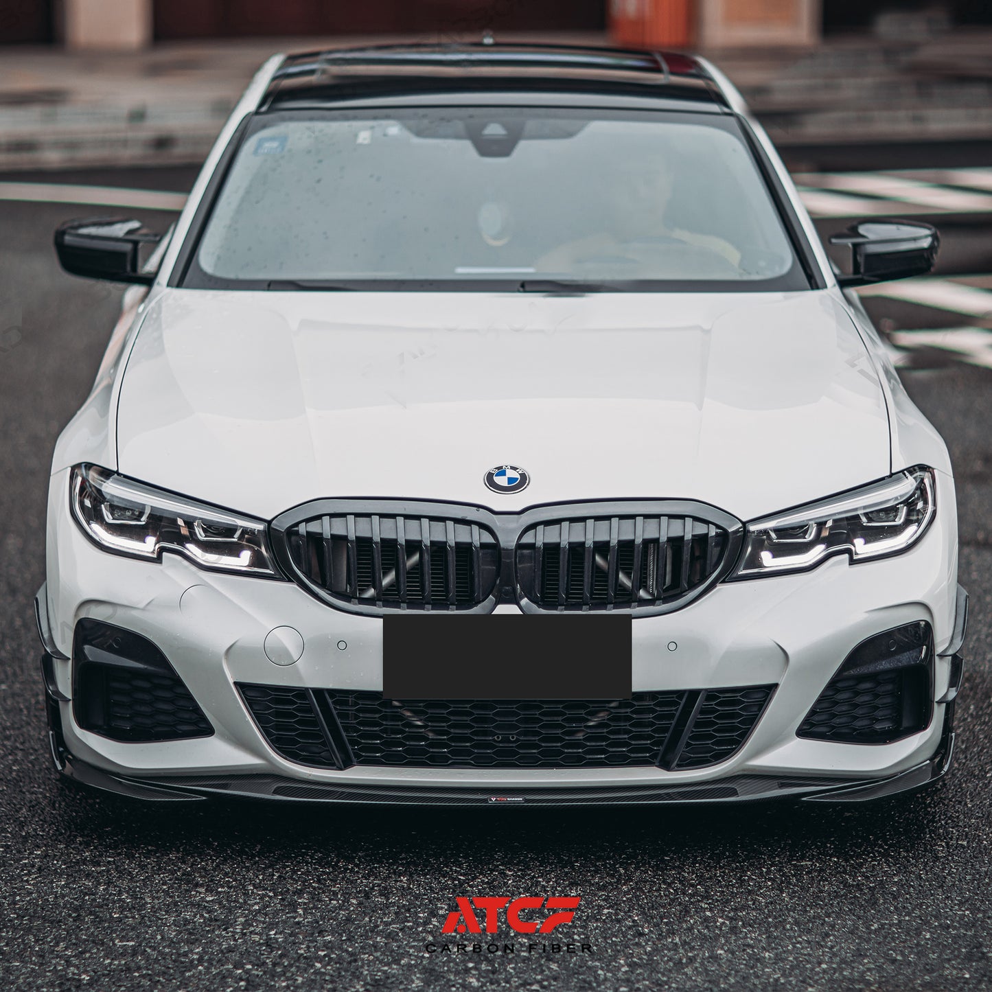 BMW G20 Pre LCI Front Lip V2  Carbon Fiber 3 Series 330i M340i