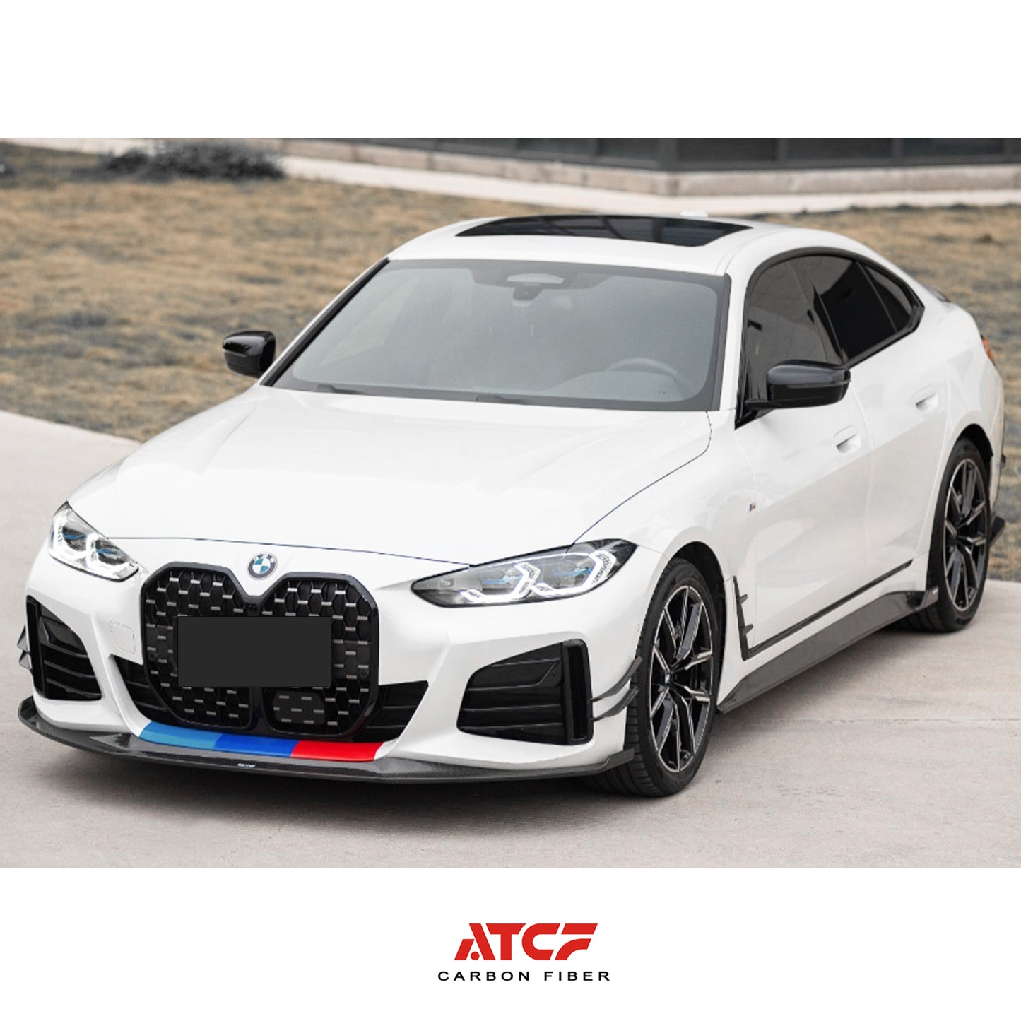 Labbro anteriore in fibra di carbonio per BMW G22 G23