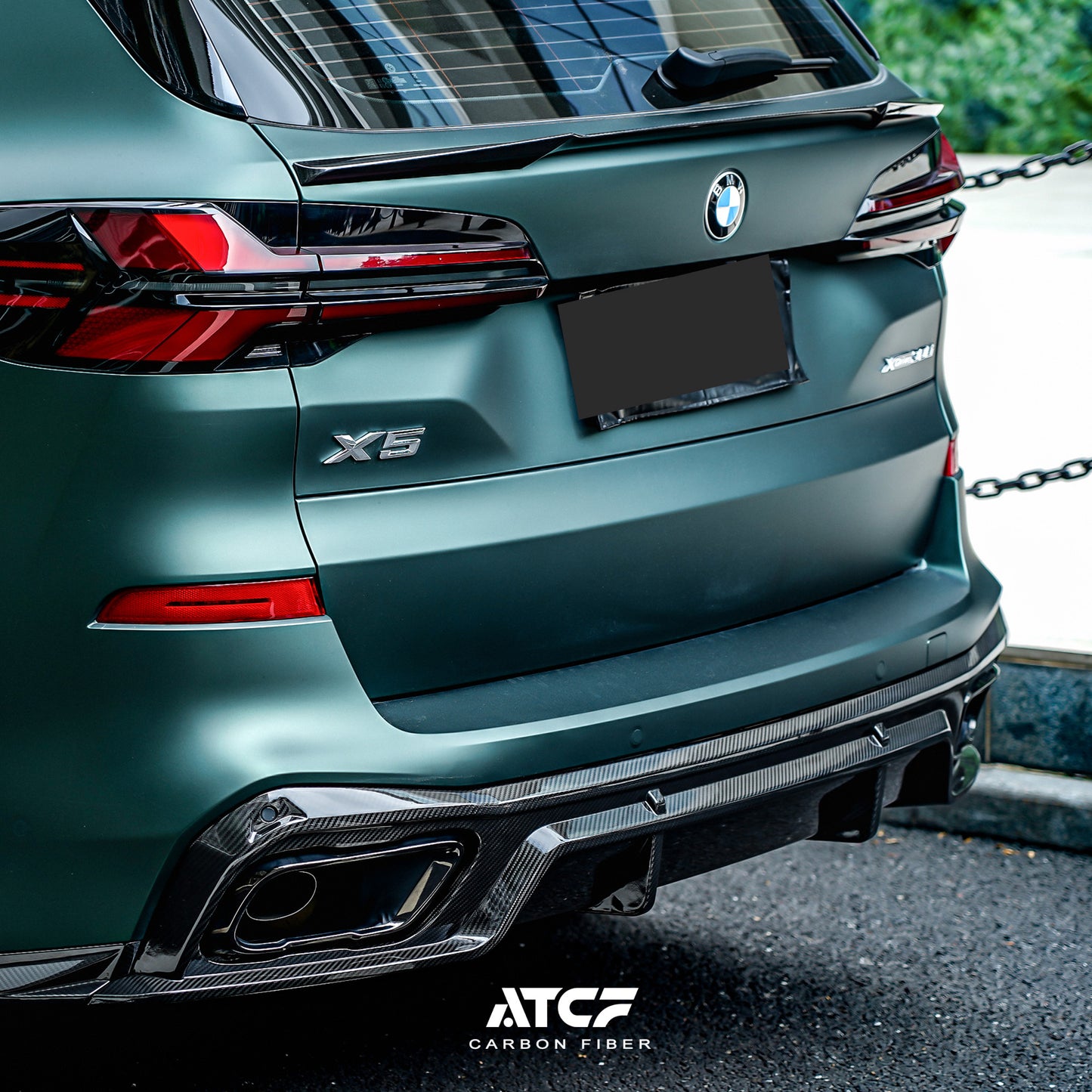 Spoiler/alettone superiore in fibra di carbonio per BMW X5 G05 LCI