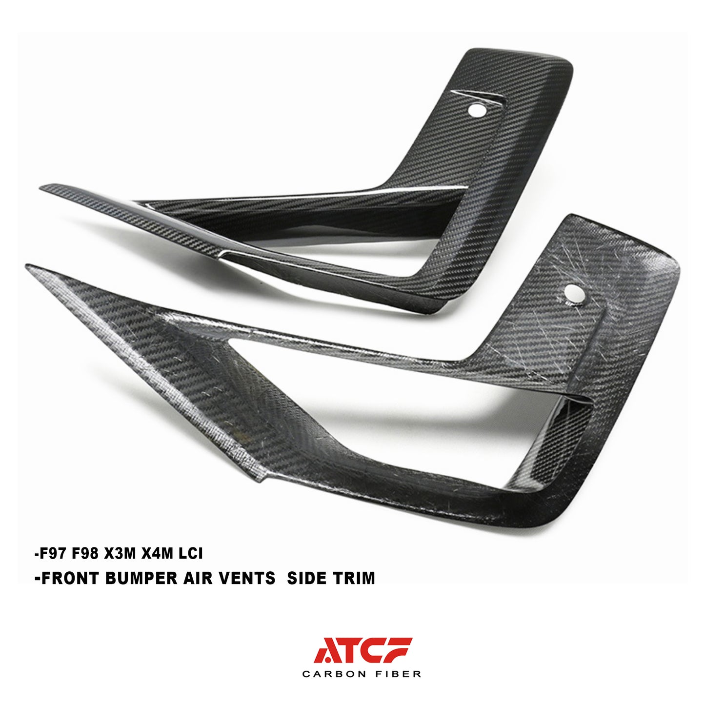 BMW F97 F98 X3M X4M LCI Carbon Fiber Air ducts vents