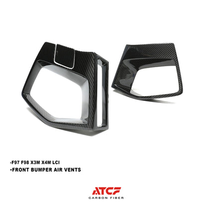 BMW F97 F98 X3M X4M LCI Carbon Fiber Air ducts vents