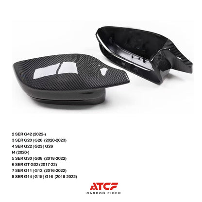 Calotte degli specchietti in fibra di carbonio per BMW G20 G22