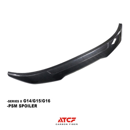 BMW 8series G14 G15 G16 Carbon Fiber Spoiler