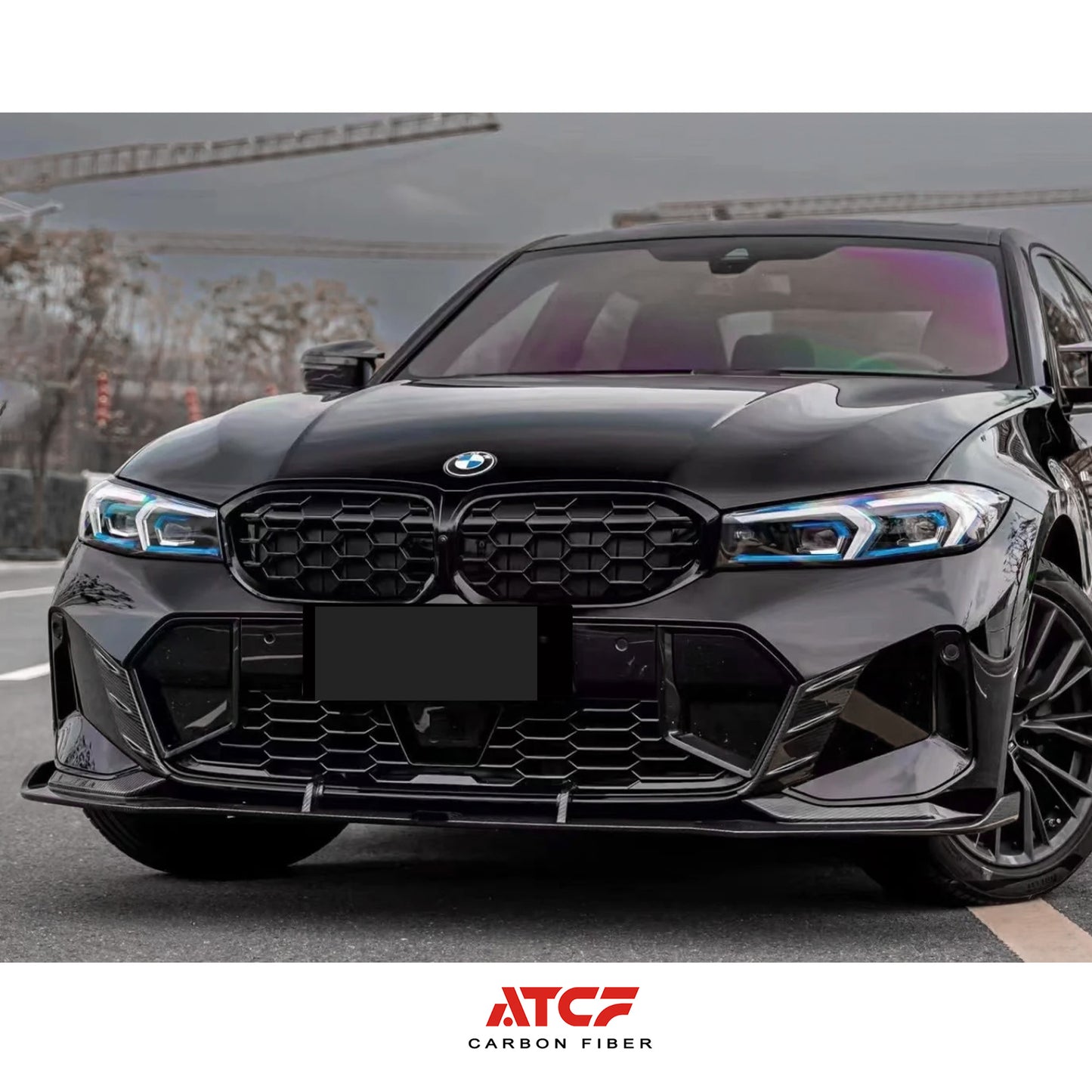 BMW G20 G21 LCI Front lip V2  Carbon Fiber