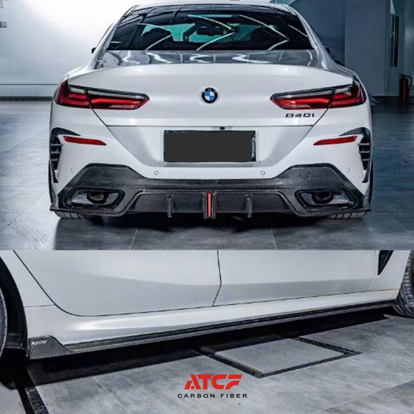 Diffusore in fibra di carbonio per BMW F98 X4M LCI