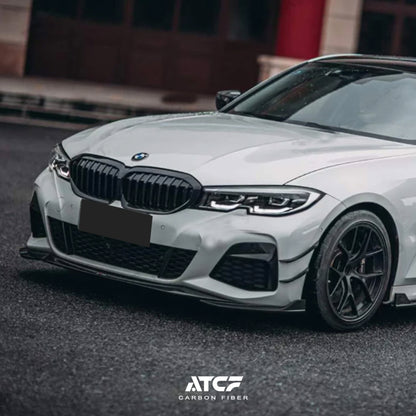 BMW G20 Pre LCI Front Lip V2  Carbon Fiber 3 Series 330i M340i