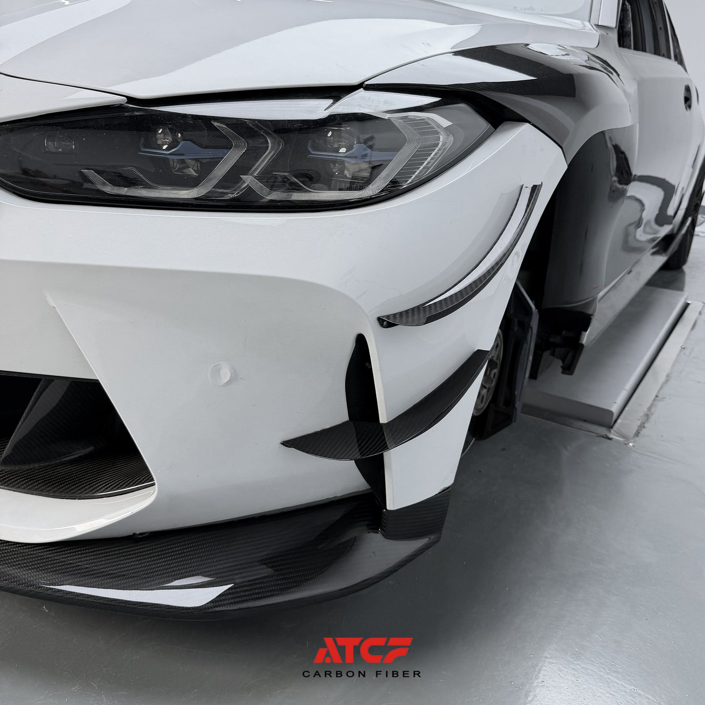 BMW G80/G81/G82/G83 Carbon Fiber V Front Canards