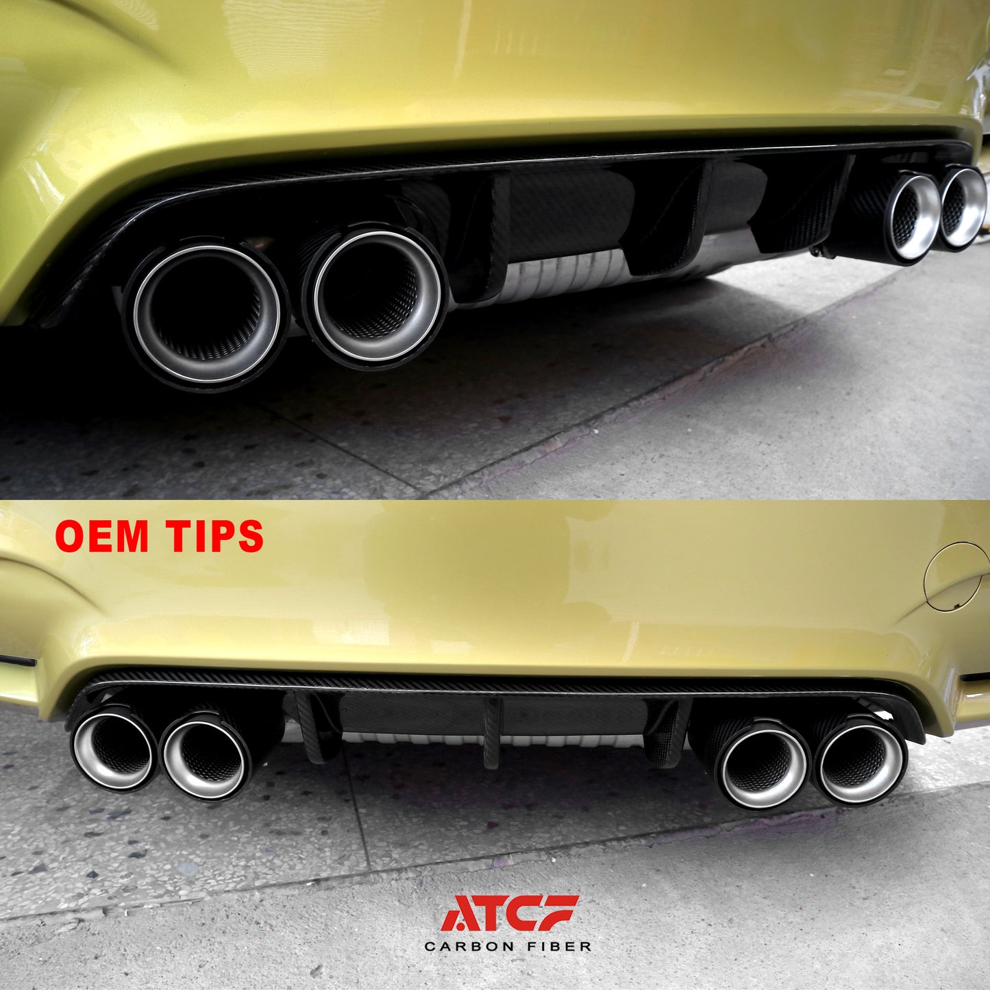 BMW F87 F80 F82 F83 Carbon Fiber Exhaust Tips