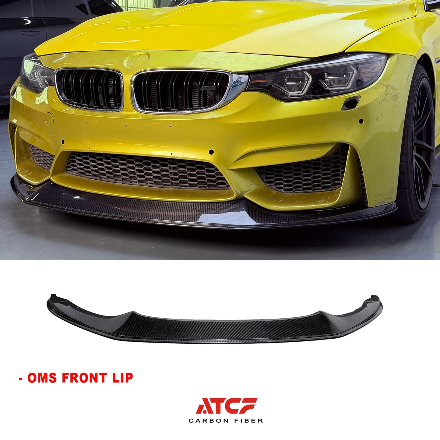 BMW F80 F82 F83  Carbon Fiber OMS front lip