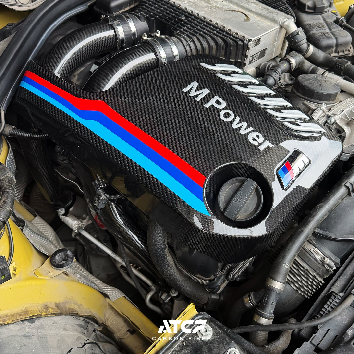 BMW F80 F82 F83 F87 M2C Carbon Fiber S55 Engine Cover  MP style