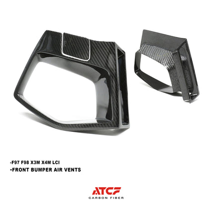BMW F97 F98 X3M X4M LCI Carbon Fiber Air ducts vents