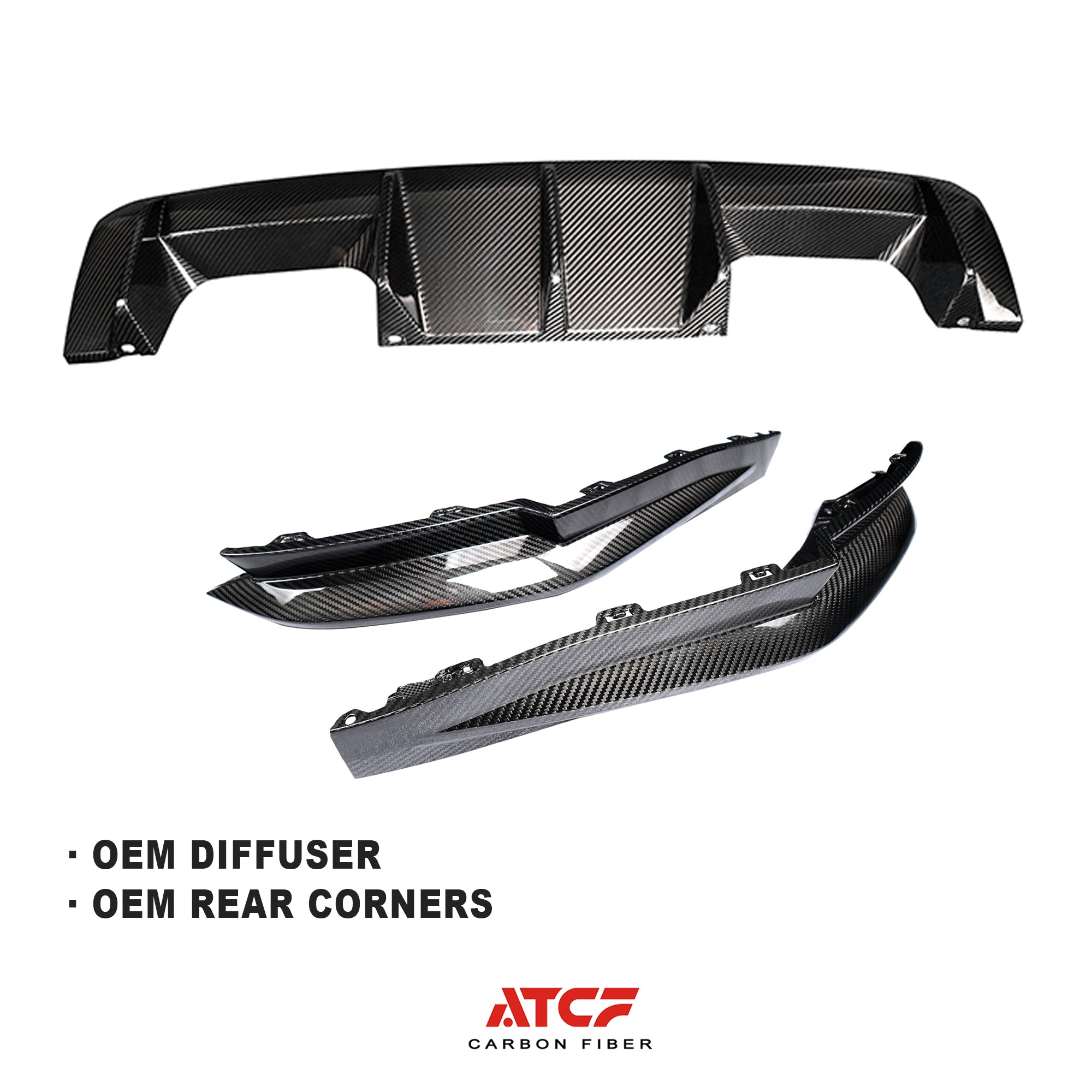 G8 Diffuser BMW G80/G82 Carbon fiber OEM Diffuser Set – ATCF