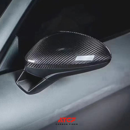 Porsche 2017-23 Panamera 971 Carbon Fiber Mirror Caps