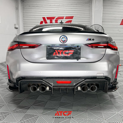 BMW G80/G81/G82/G83 Carbon Fiber Diffuser with Light AD Style 3pcs