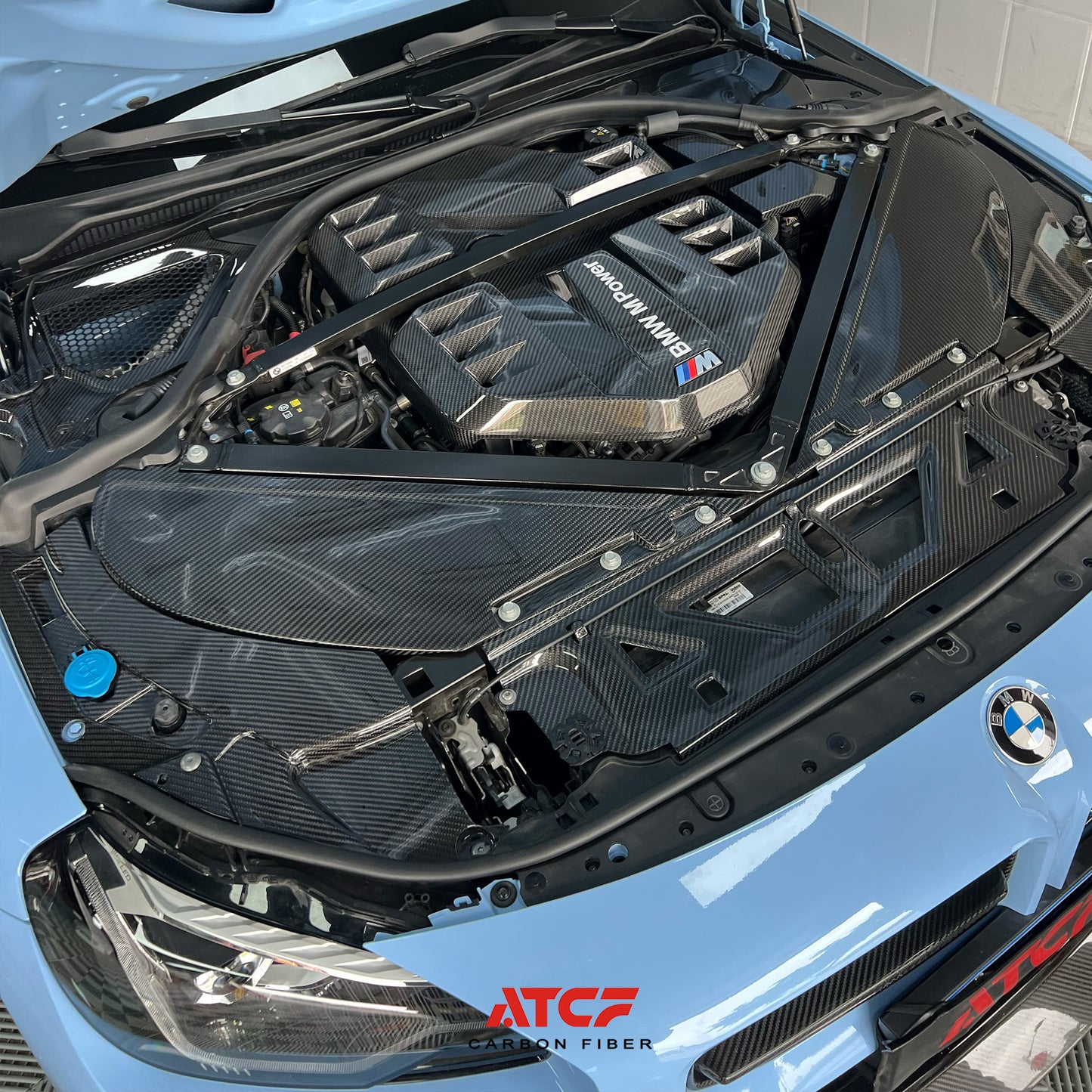 BMW  G80/G81/G82/G83/G87  Carbon Fiber Engine Bay Parts engine cover headlamp cover coolant shroud cover ECU cover air intake cover