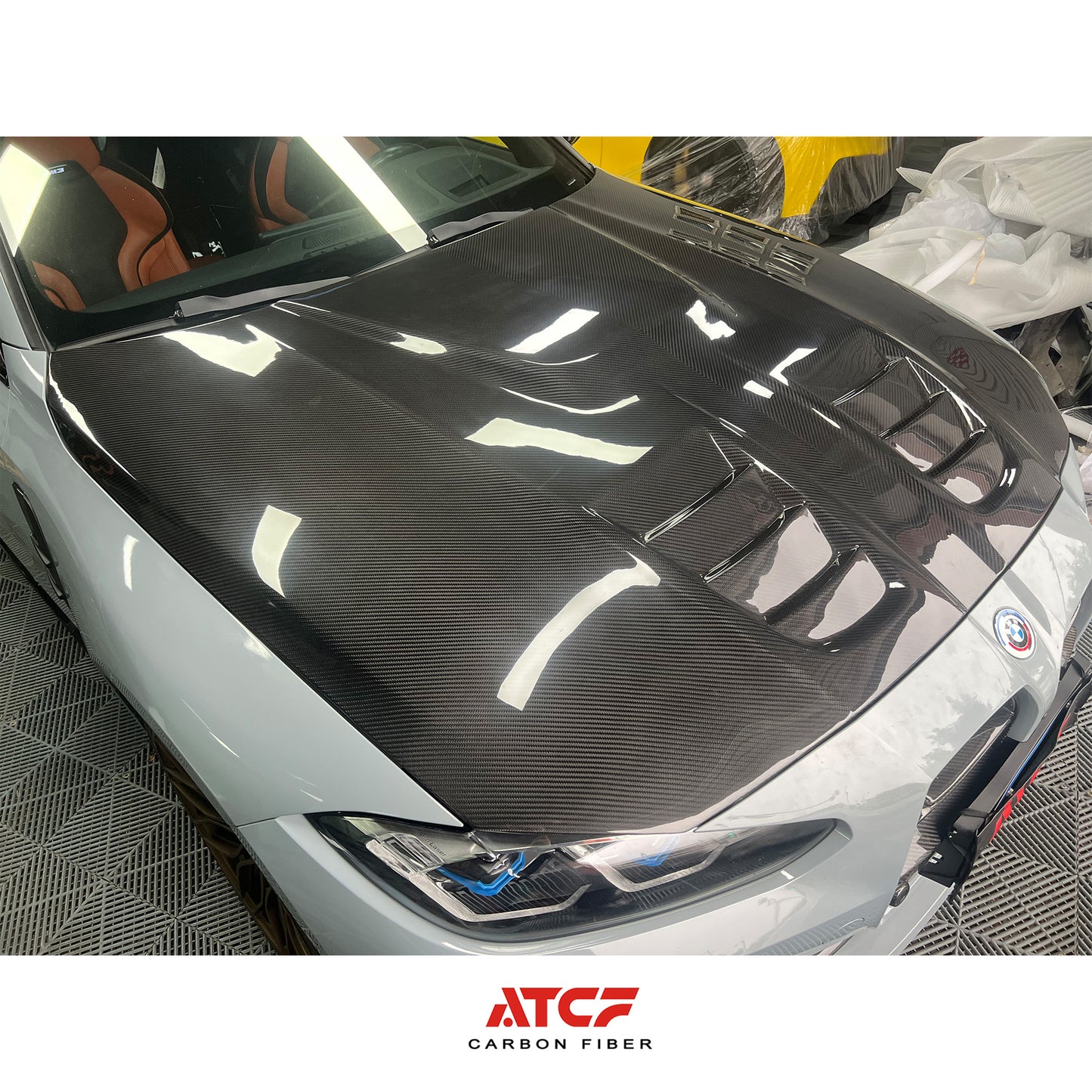 Cofano in fibra di carbonio stile G per BMW G80/G81/G82/G83