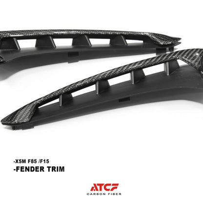 BMW X5M F85 F15 Carbon Fiber Fender vents trim Replacement