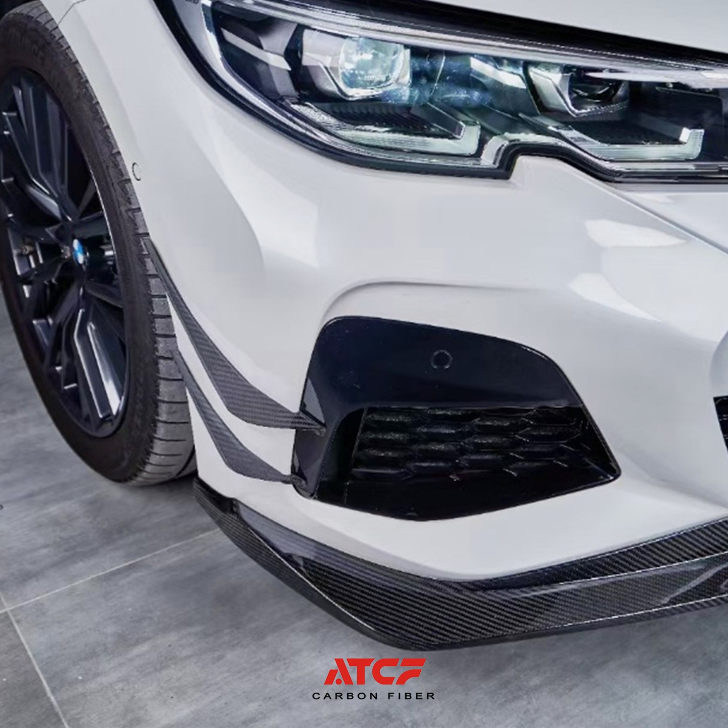 Labbro anteriore in fibra di carbonio per BMW G22 G23