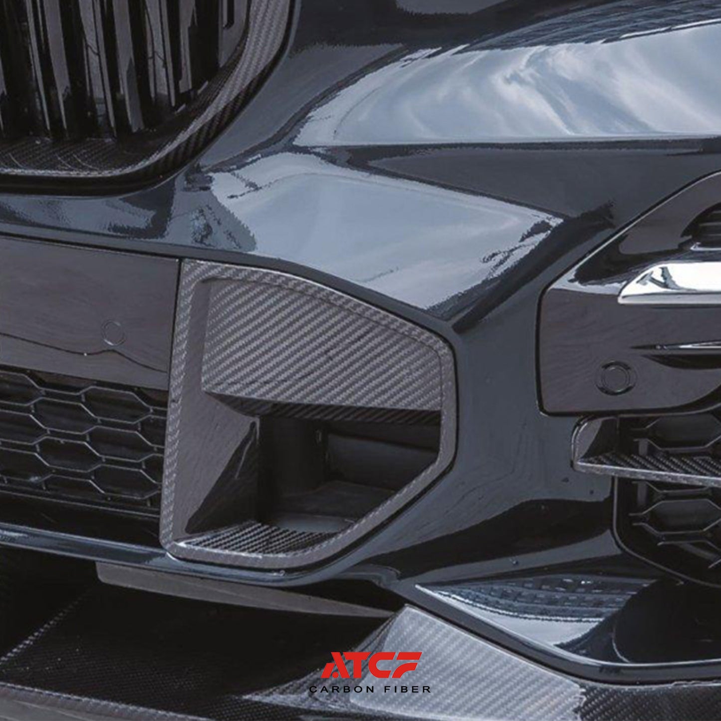 Spoiler/alettone superiore in fibra di carbonio per BMW X5 G05 LCI