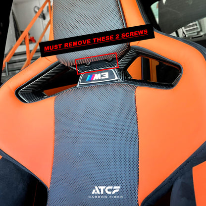 BMW  G80/G81/G82/G83/G87  Carbon Fiber Seat Center trim Cover