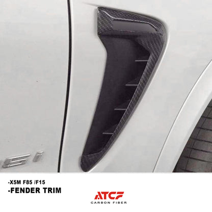 BMW X5M F85 F15 Carbon Fiber Fender vents trim Replacement