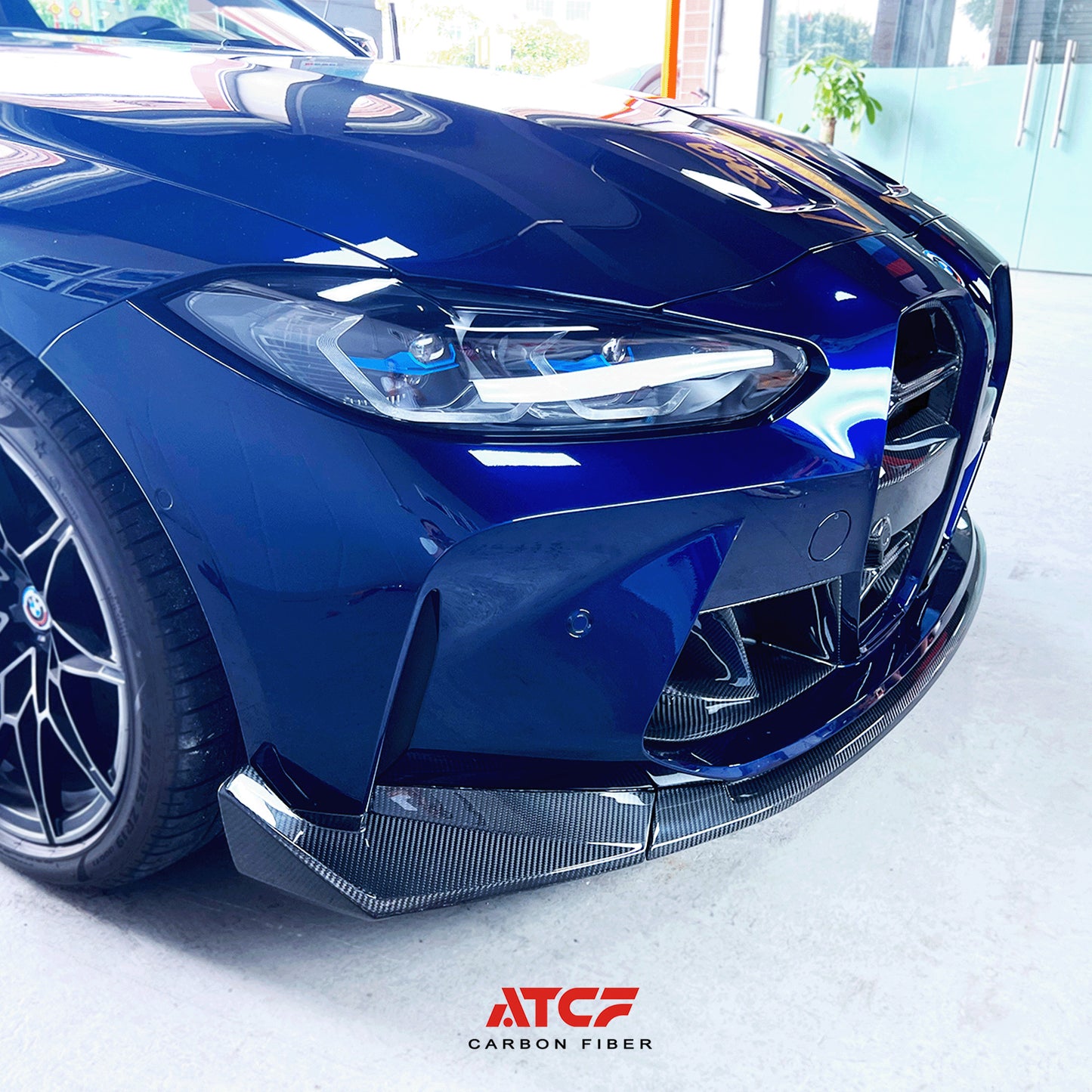 Spoiler anteriore in fibra di carbonio stile CSL per BMW G80/G81/G82/G83