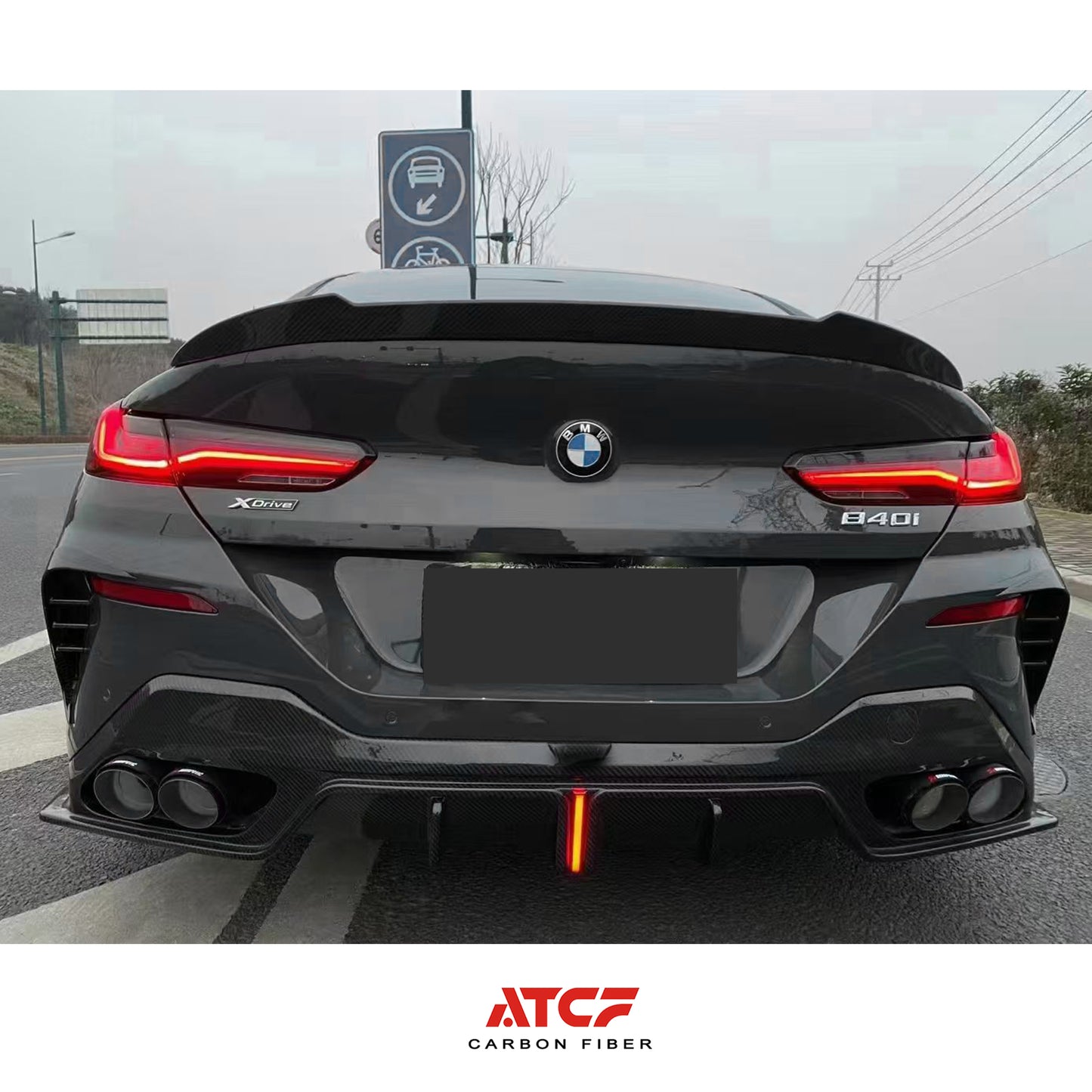 Diffusore in fibra di carbonio per BMW F98 X4M LCI