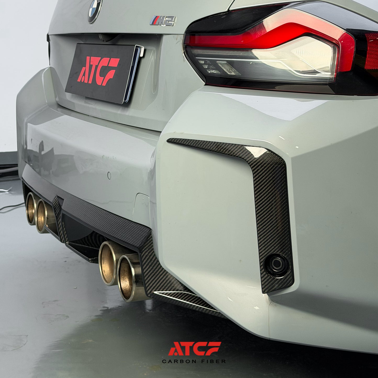 BMW G87 M2 Carbon Fiber Rear Bumper Trims