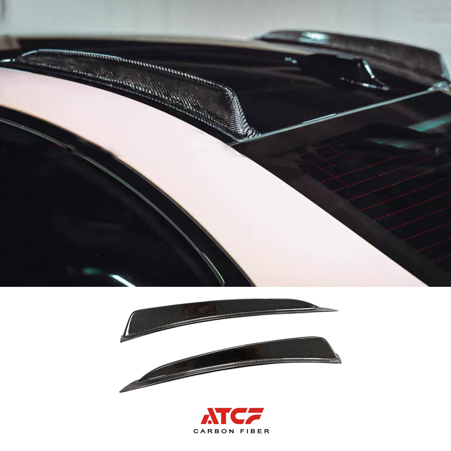 BMW G87 M2 Carbon Fiber Roof Rails Trims