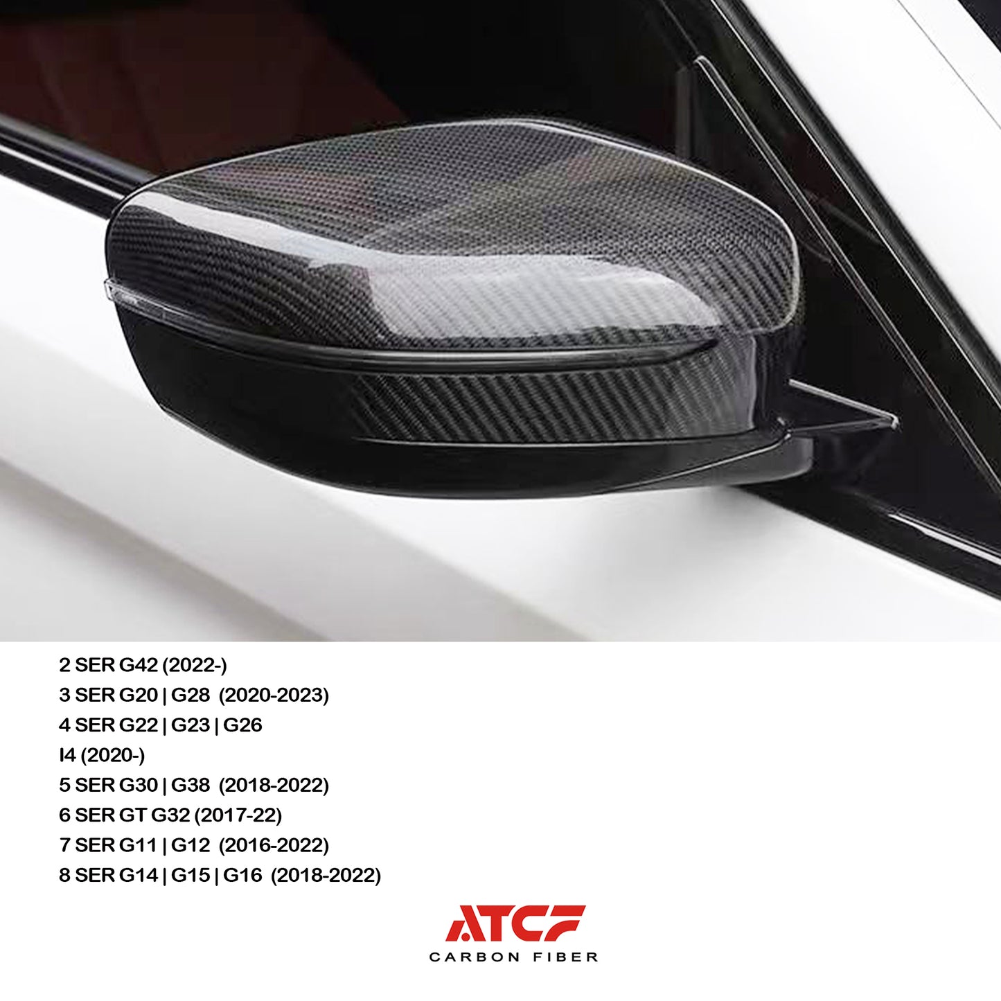 Calotte degli specchietti in fibra di carbonio per BMW G20 G22