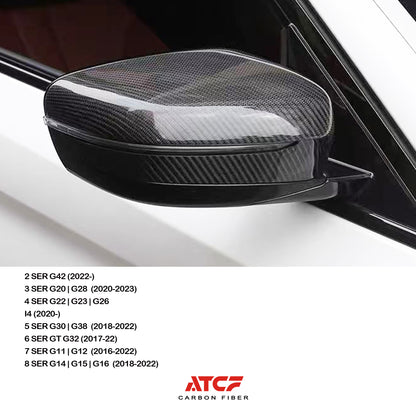 Calotte degli specchietti in fibra di carbonio per BMW G20 G22