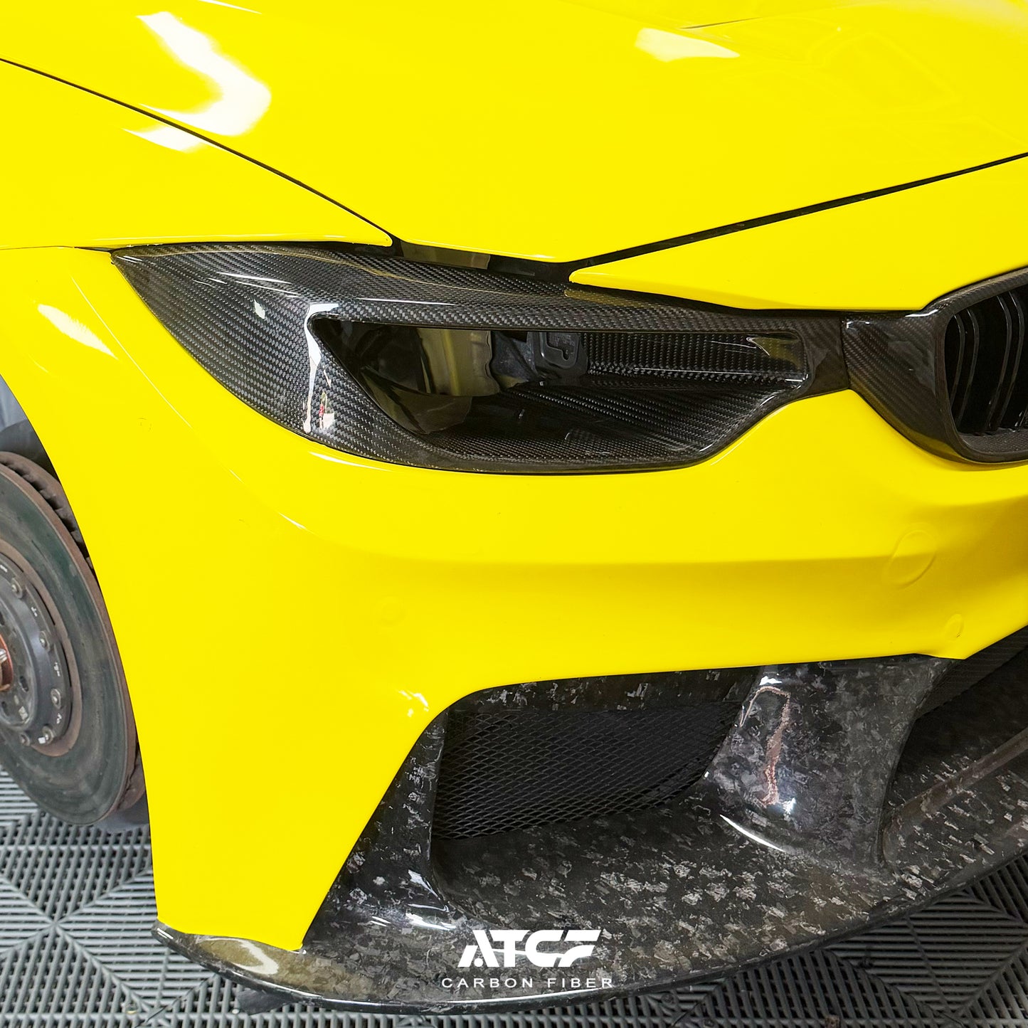 BMW F82 M4 Carbon Fiber  Headlight Delete Intake