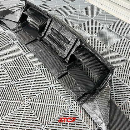 Diffusore AD in fibra di carbonio per BMW G87 M2, 3 pezzi