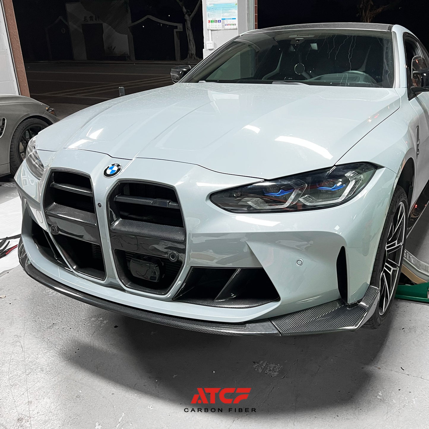 Spoiler anteriore in fibra di carbonio stile CSL per BMW G80/G81/G82/G83