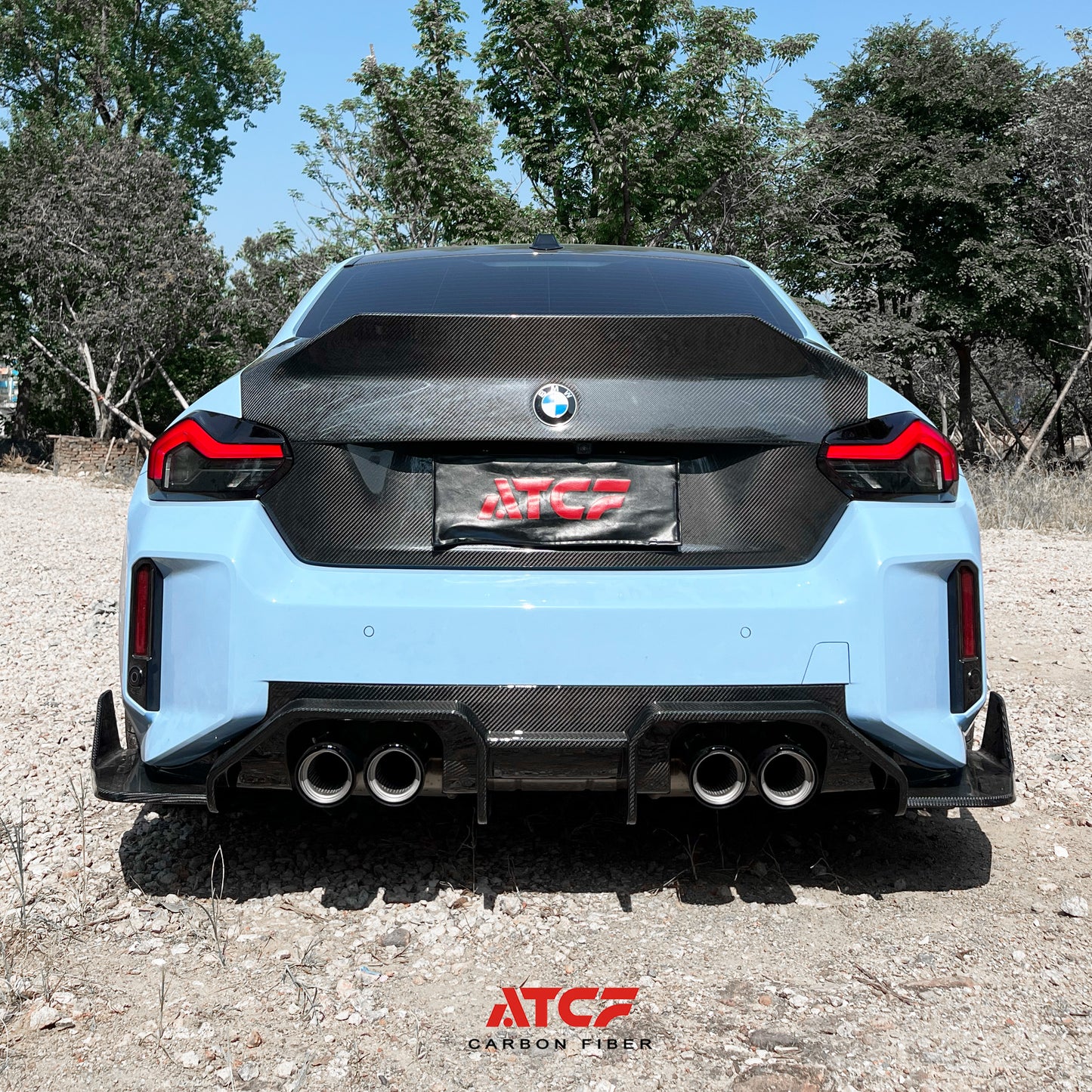 BMW G87 M2 Carbon Fiber  AD Diffuser 3pcs