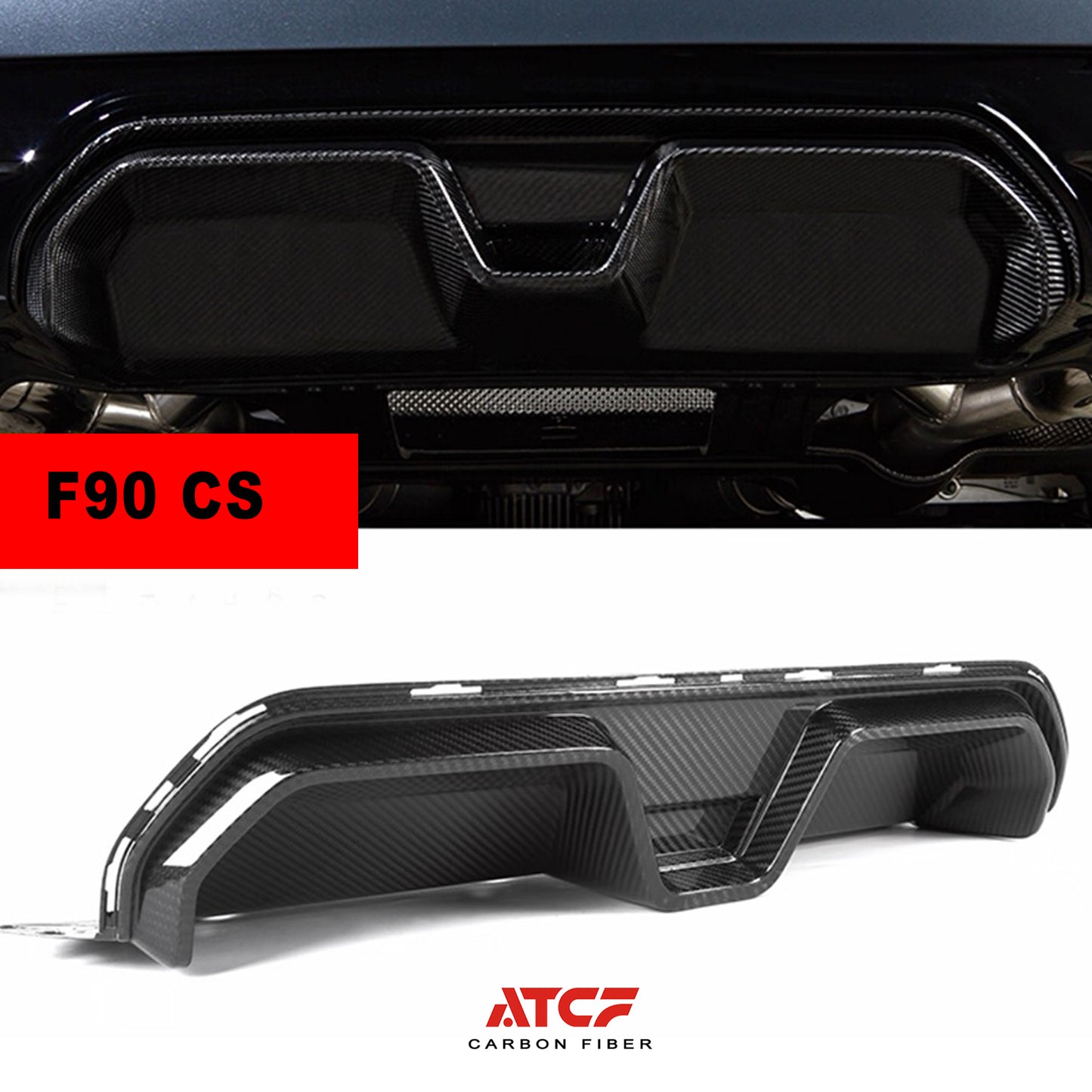 BMW F90 M5 Carbon Fiber CS Diffuser