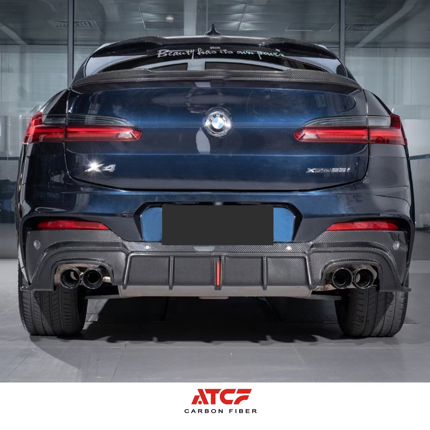 Diffusore in fibra di carbonio per BMW F98 X4M LCI