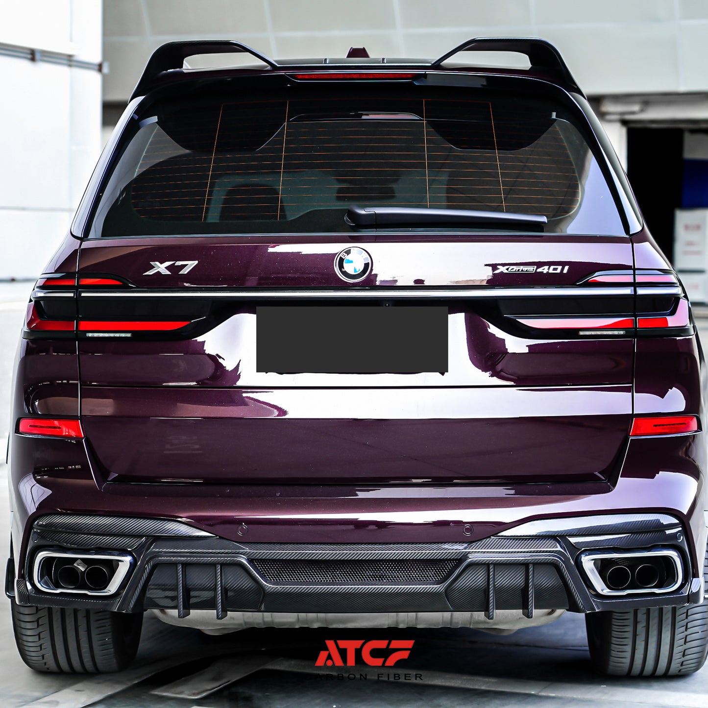 Spoiler/alettone superiore in fibra di carbonio per BMW X5 G05 LCI