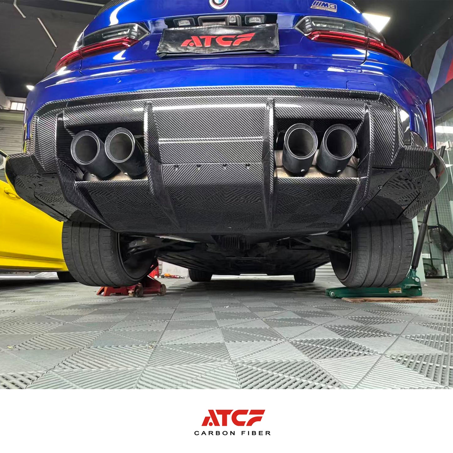 BMW G80/G81/G82/G83 Carbon Fiber R Style Diffuser