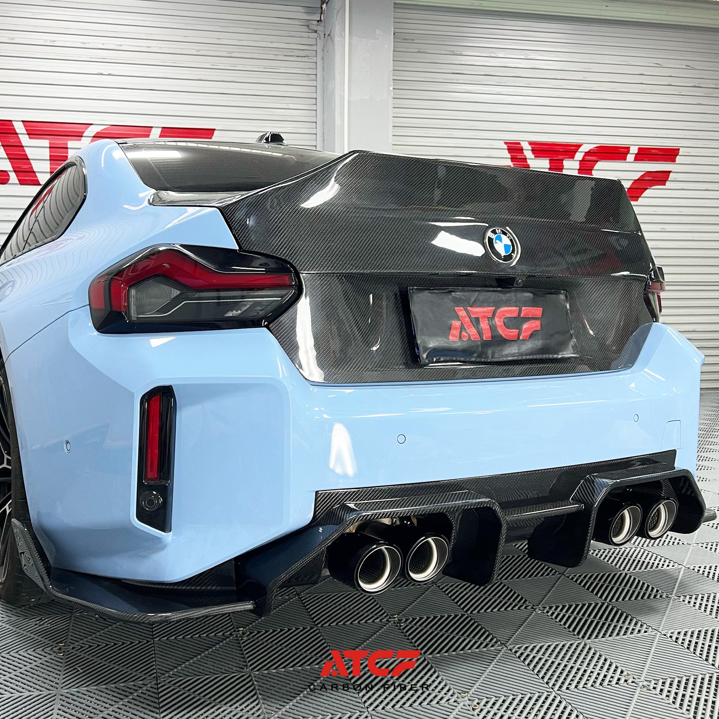 BMW G87 M2 Carbon Fiber  AD Diffuser 3pcs