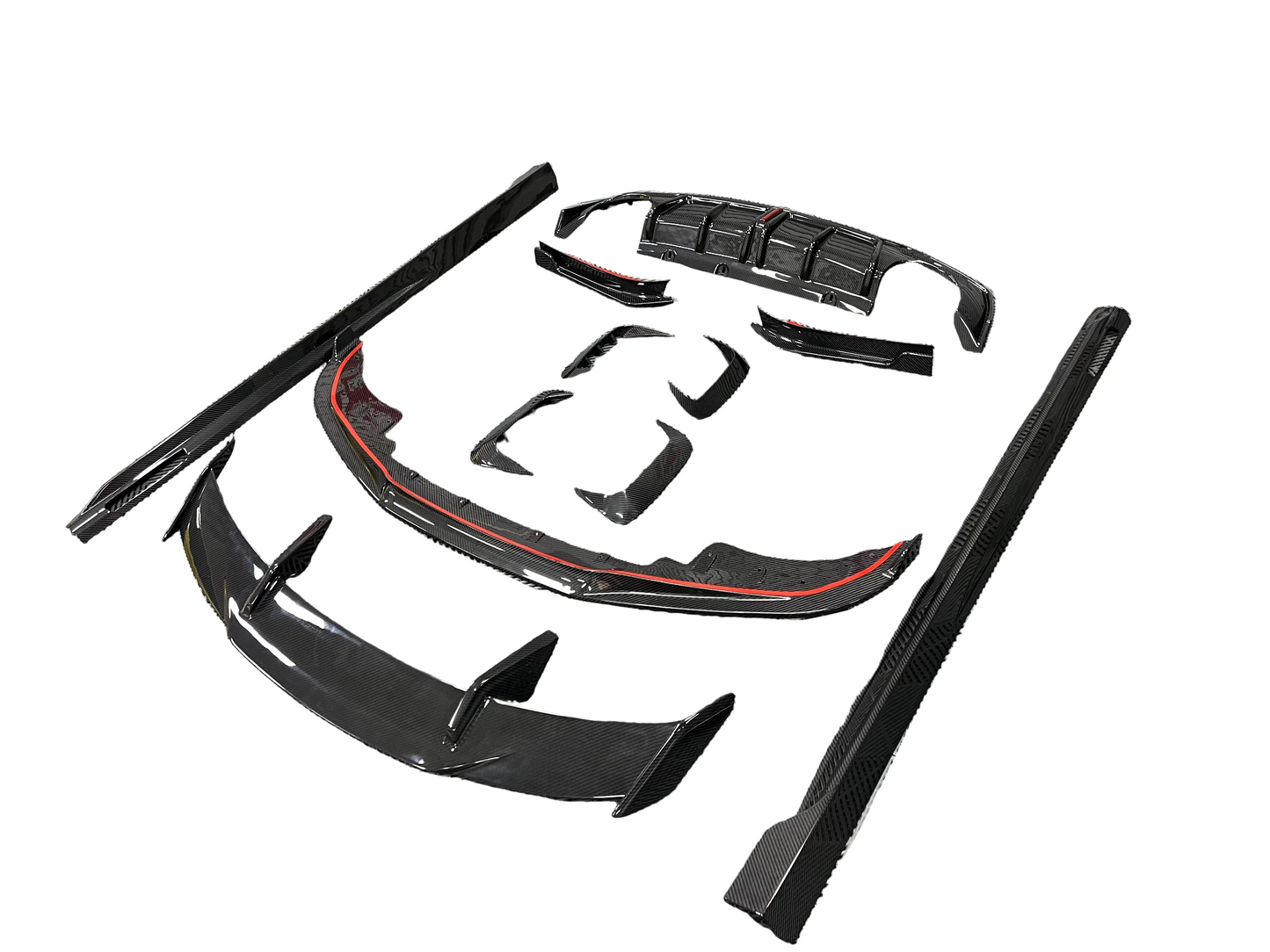 Spoiler anteriore in fibra di carbonio per BMW Serie 4 G22 G23 - K1