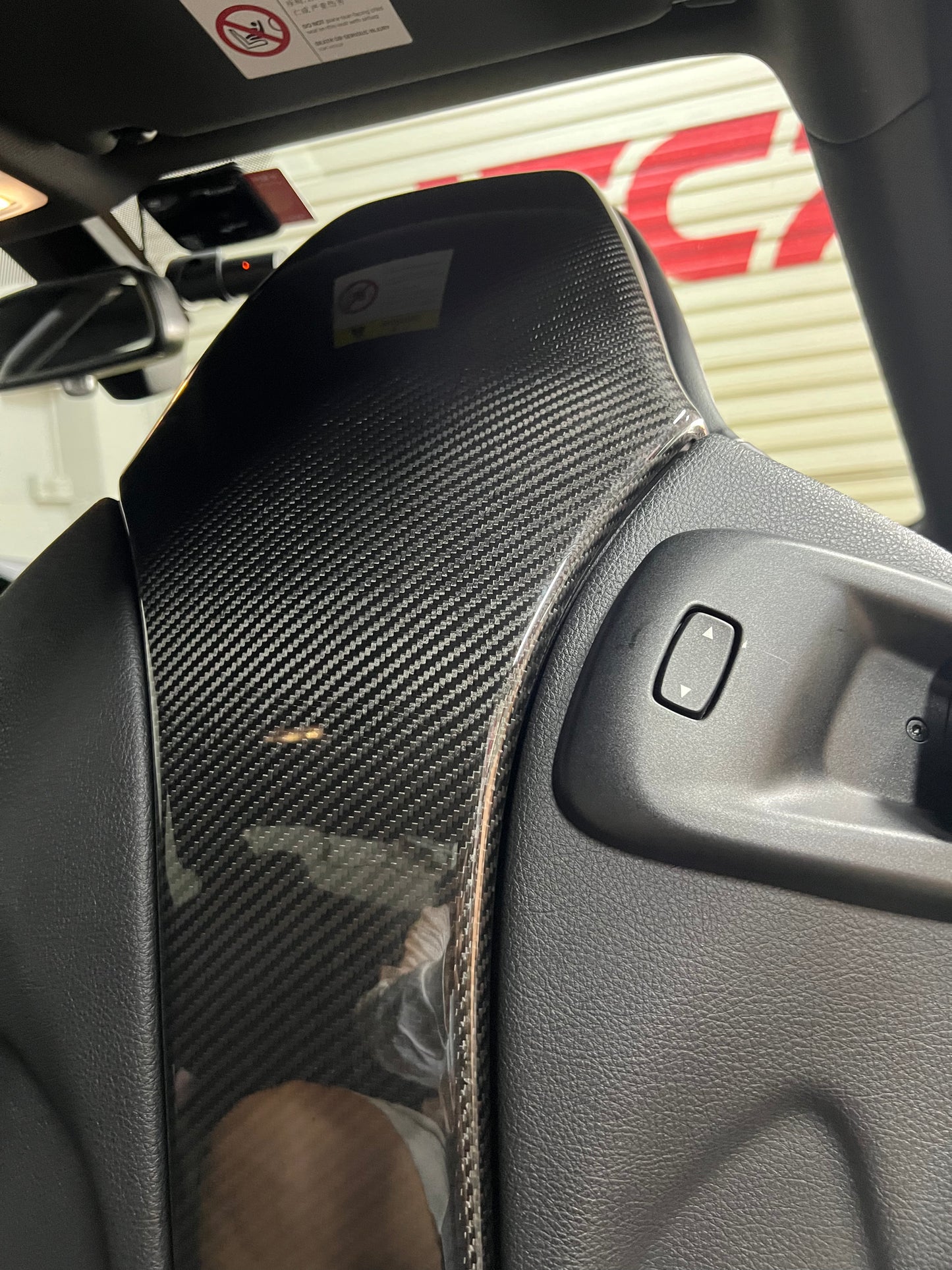 BMW F80 F81 F82 F83 F87 Carbon Fiber Seatback Cover