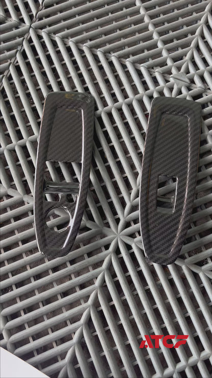 BMW F82 Dry Carbon Fiber Inner Door Button Cover